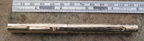 WAHL PEN GOLD FILLED FOUNTAIN PEN IN GOTHIC PATTERN